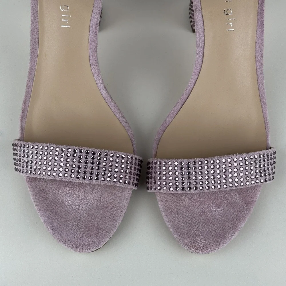 Madden Girl Bella HS Rhinestone Round Toe High Heel Dress Shoes Size 9 Pink